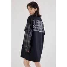 【UNISEX】(THRASHER) リメイクスウェットワンピース
