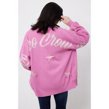 スター柄ニットカーディガン