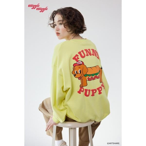 [�}���C]�yUNISEX�z(wiggle wiggle)���`�[�t�X�E�F�b�g�g�b�v�X/���f�I�N���E���Y ���C�h�{�E���iRODEO CROWNS WIDE BOWL�j YEL