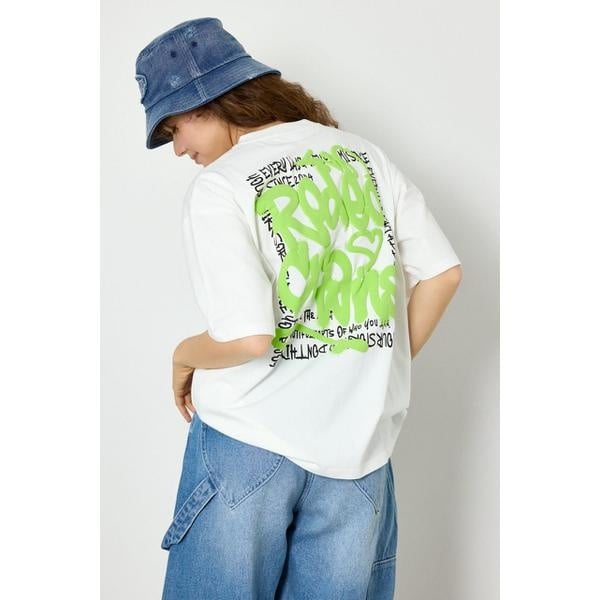 [�}���C]Cool Graffiti Logo T�V���c/���f�I�N���E���Y ���C�h�{�E���iRODEO CROWNS WIDE BOWL�j O/WHT1