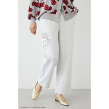 (HELLO KITTY) アップリケスウェットパンツ