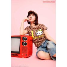 (HELLO KITTY) Face Tシャツ