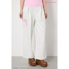 (HELLOKITTY)アップリケスウェットパンツ