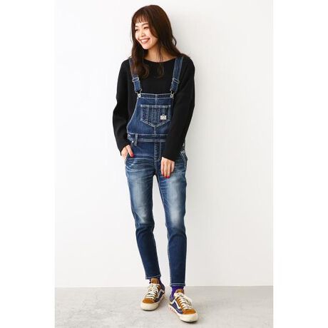 EXPECT DENIMサロペット | ロデオクラウンズ ワイドボウル(RODEO