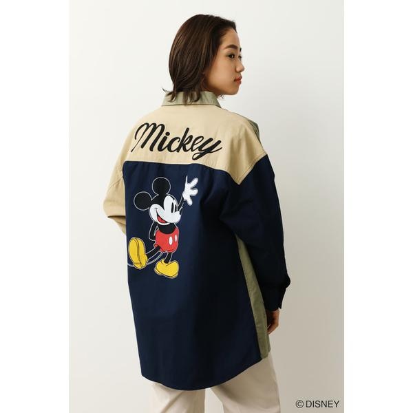 Mickey)オーバーシルエットシャツ | ロデオクラウンズ ワイドボウル