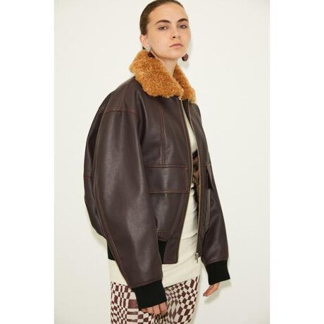 THROW】VEGAN LEATHER BALOON B-3 ジャケット | スライ(SLY) | マルイ 