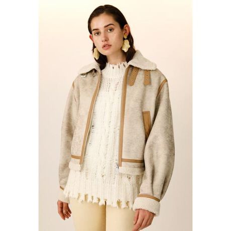 TUCK SLEEVE CROP B-3 ジャケット | スライ(SLY) | マルイウェブチャネル 