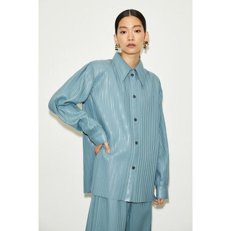 THROW】PLEATS VEGAN LEATHER シャツ | スライ(SLY) | マルイウェブ 