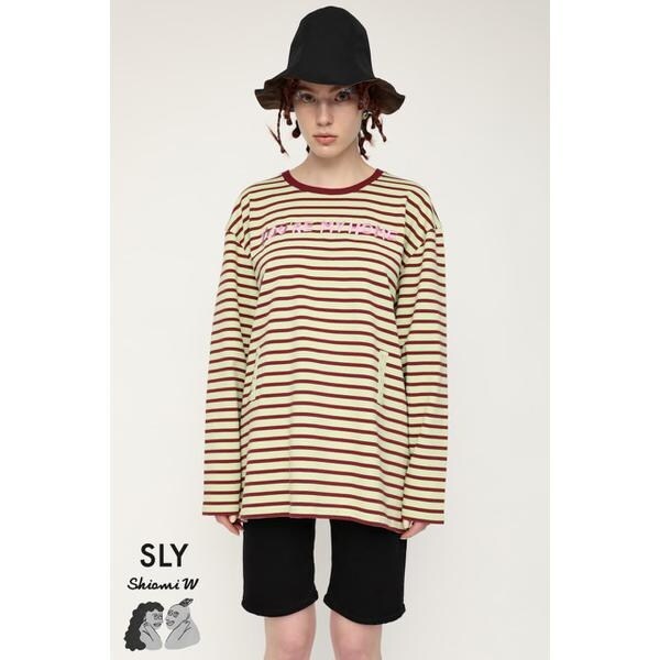 人気便利グッズ SHIOMIWADA マルイウェブ | スライ(SLY) | Tシャツ HOOKED SLY x Tシャツ(長袖+七分)