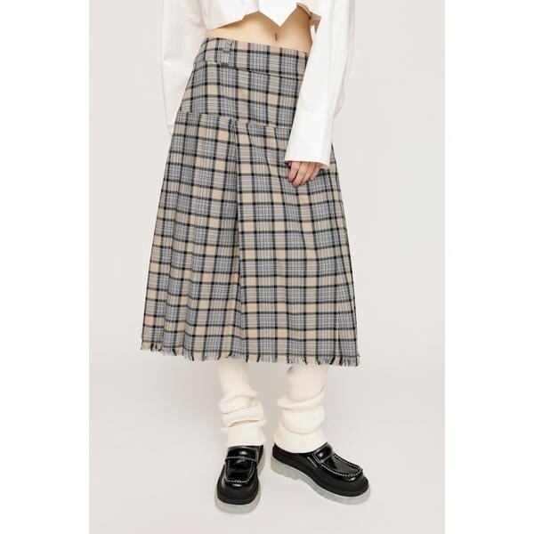 SLY スライ PLAID LAYERED ロングスカート スライ SLY PLAID LAYERED ロングスカート （BLK