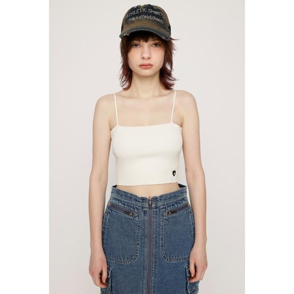 SLY PATCH CROPPED KNIT キャミソール | スライ(SLY) | 030HSZ70-1570