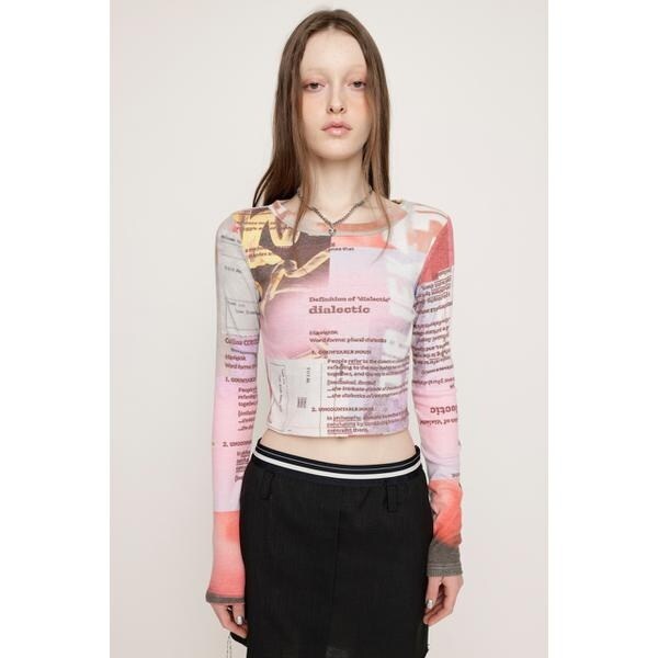 SLY COLLAGE PRINT トップス　完売品 SLY（スライ）の「COLLAGE PRINT TOPS コラージュ プリント
