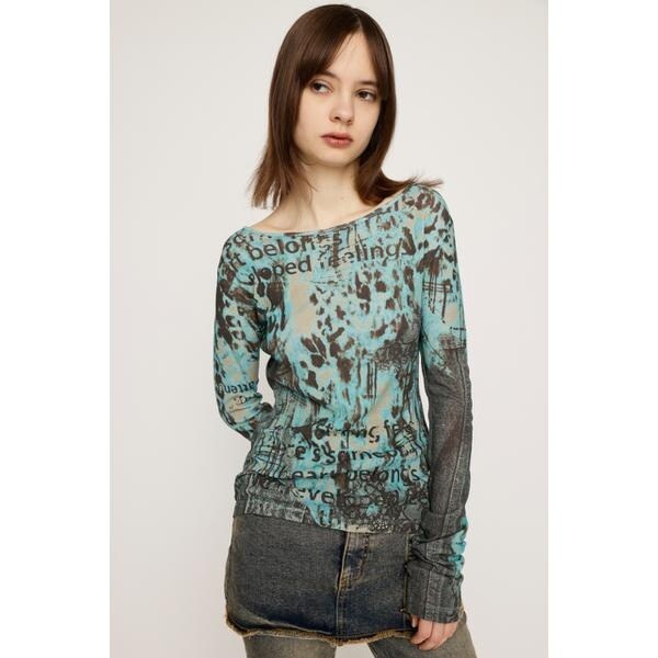 SLY BLURRING LEOPARD CUT トップス BLURRING LEOPARD CUT トップス | スライ(SLY) | マルイウェブ