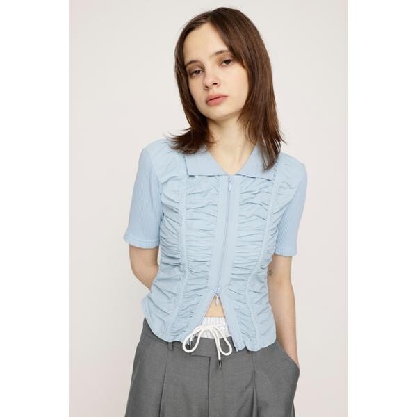 FRONT ZIP FRILL トップス SLY | FRONT ZIP FRILL トップス (その他トップス ) |SHEL'TTER WEBSTORE