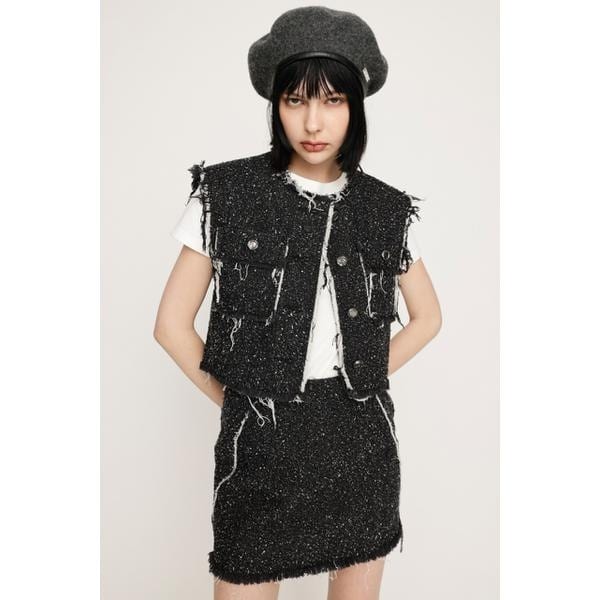 【THROW】F／LEATHER SEAM DESIGN CROP ブルゾン THROW】F／LEATHER SEAM DESIGN CROP ブルゾン | スライ(SLY