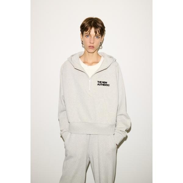 SLY スライ 【THROW】HALF ZIP COTTON SW HOODIE SLY - SLY スライ 【THROW】HALF ZIP COTTON SW HOODIEの通販 by Am