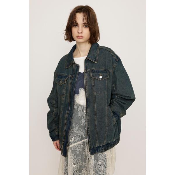 FRONT ZIP DENIM ブルゾン | スライ(SLY) | マルイウェブチャネル