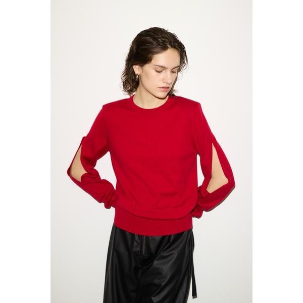 SLY - SLY スライ DAMAGED ALPACA MIX LOOSEトップス ニット SLY DAMAGED ALPACA MIX LOOSE トップス GRN -ファッション通販