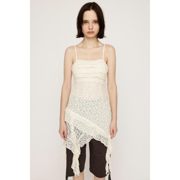 TUCKED LACE RUFFLE キャミソール | スライ(SLY) | マルイウェブチャネル