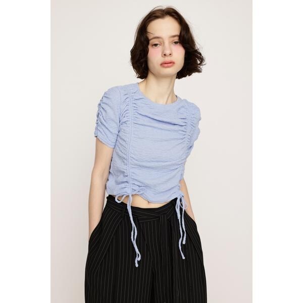 SLY スライ　ブラーリングレオパードカットトップス SHIRRING CUT トップス | スライ(SLY) | マルイウェブチャネル