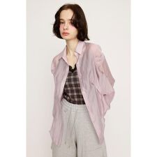 SHEER TUCKED シャツ