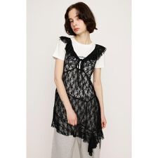 HEM DESIGN LACE FRILL L／トップス