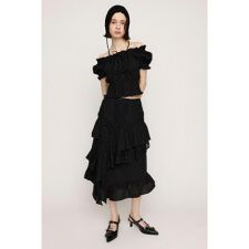 COTTON LACED WRAP DESIGN ロングスカート