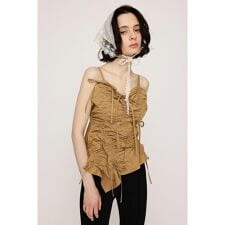DRAWSTRING CAMI トップス