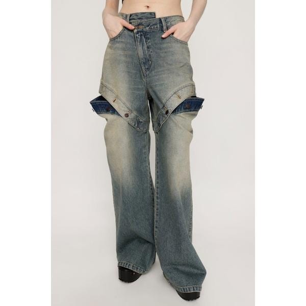 SLY J／W SIDE OPEN STRAIGHT パンツ J／W SIDE OPEN STRAIGHT パンツ｜スライの通販｜&mall（アンド