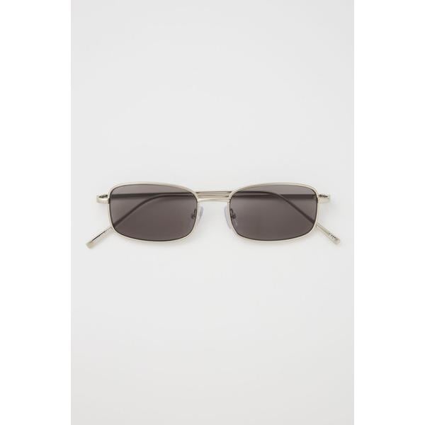 [}C]SILVER FRAME EYE WEAR/XCiSLYj BLK