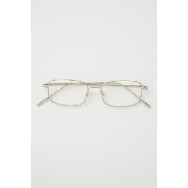 [}C]SILVER FRAME EYE WEAR/XCiSLYj CLR