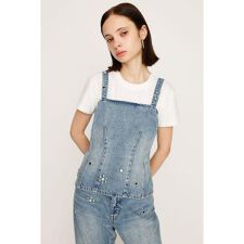 STUDS DENIM BUSTIER-B