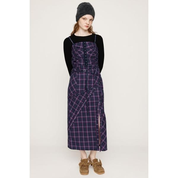 elsa esturgie ORGANIC COTTON CORSETワンピース 残り僅か】elsa esturgie/ｵｰｶﾞﾆｯｸｺｯﾄﾝﾄﾞﾚｽ/ダークネイビー | ETTA