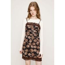 スライ(SLY)のFLOWER LACE CAMI ショートワンピース