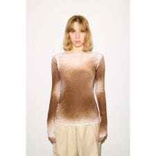 スライ(SLY)の【THROW】FADE VELOURS B／N トップス