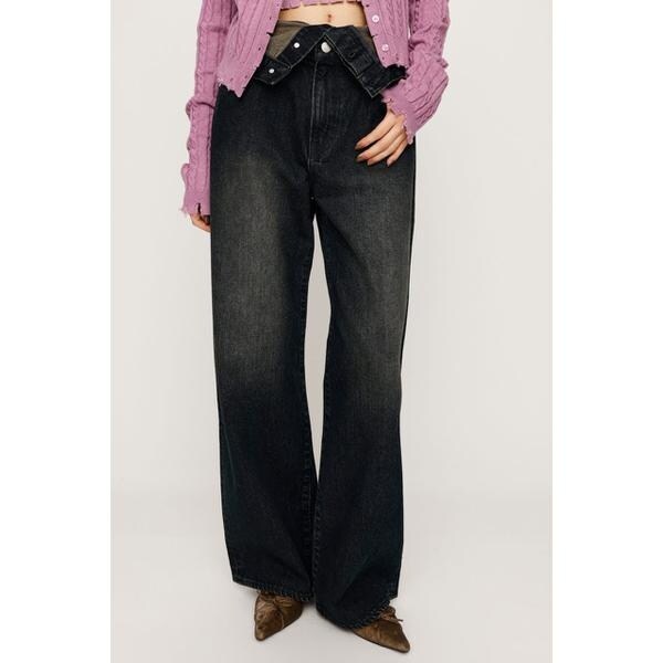 LAYERED STRAIGHT DENIM パンツ | スライ(SLY) | マルイウェブチャネル