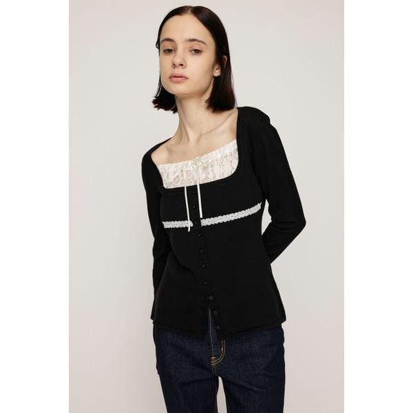 LACE DOCKING KNIT トップス | スライ(SLY) | マルイウェブチャネル