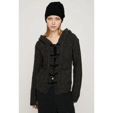 TOGGLE BUTTON CABLE KNIT カーディガン