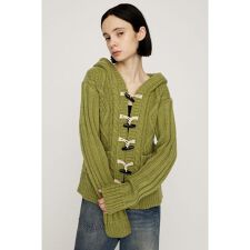 TOGGLE BUTTON CABLE KNIT カーディガン
