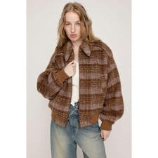 スライ(SLY)のSHAGGY CHECK ブルゾン