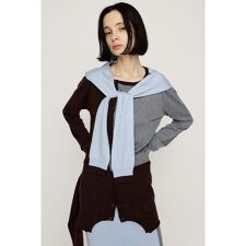 スライ(SLY)のSLEEVE DOCKING KNIT トップス