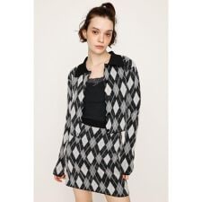 スライ(SLY)のARGYLE CHECK HG POLO シャツ