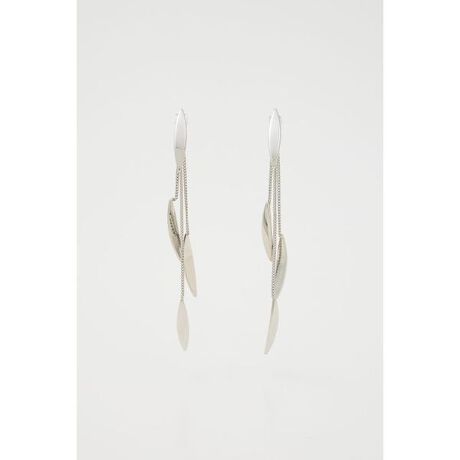 [^ԁF030IAR56-4011]yDANGLE LEAVES P^EARRINGSz-