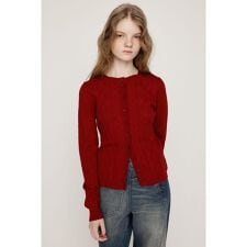 スライ(SLY)のHEART CROCHET KNIT トップス