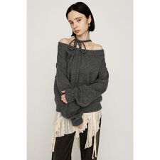 スライ(SLY)の2WAY SHOULDER KNIT トップス