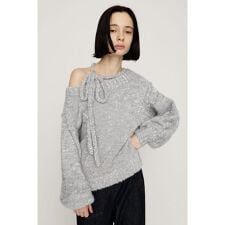 スライ(SLY)の2WAY SHOULDER KNIT トップス
