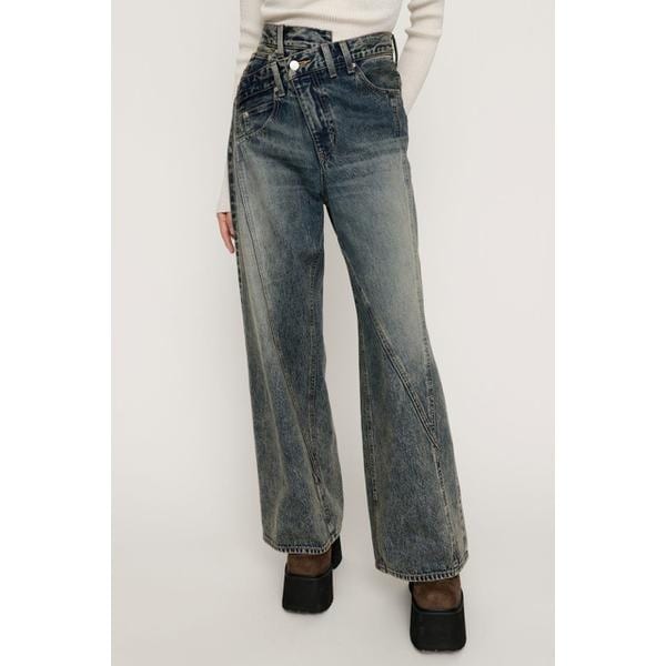 LAYERED STRAIGHT DENIM パンツ | スライ(SLY) | マルイウェブチャネル