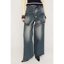 REMAKE ASYMMETRY L／W DENIM パンツ