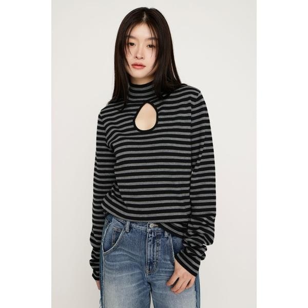 [�}���C]H�^N KNIT �`���j�b�N/�X���C�iSLY�j M/BLK7