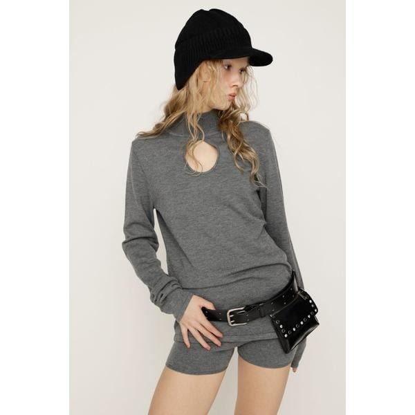 [�}���C]H�^N KNIT �`���j�b�N/�X���C�iSLY�j T.GRY